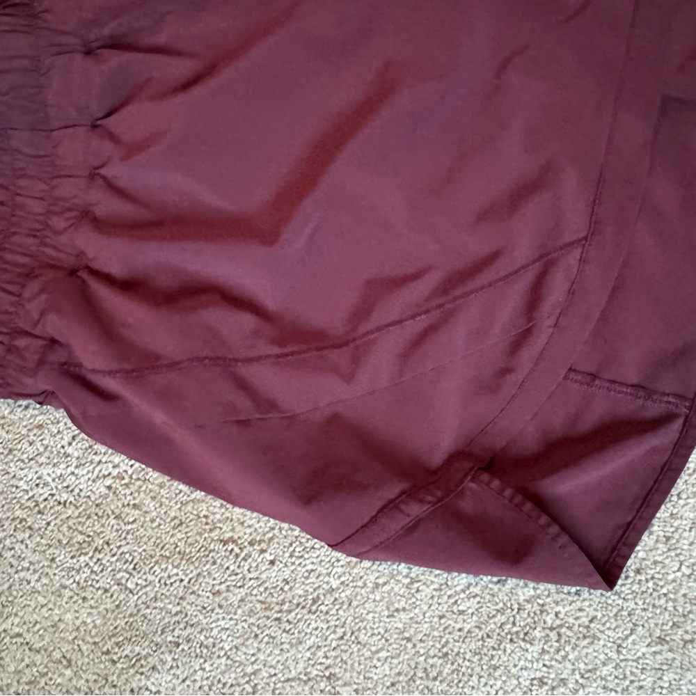 lululemon athletica Women's Athletic Shorts - Burgundy - Picture 4 of 5